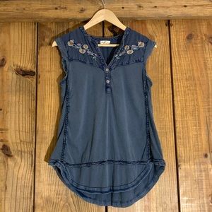 Anthropologie Silvie Mock Neck Top